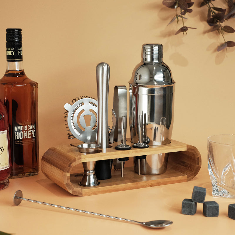 10 Piece Stainless Steel Cocktail Set