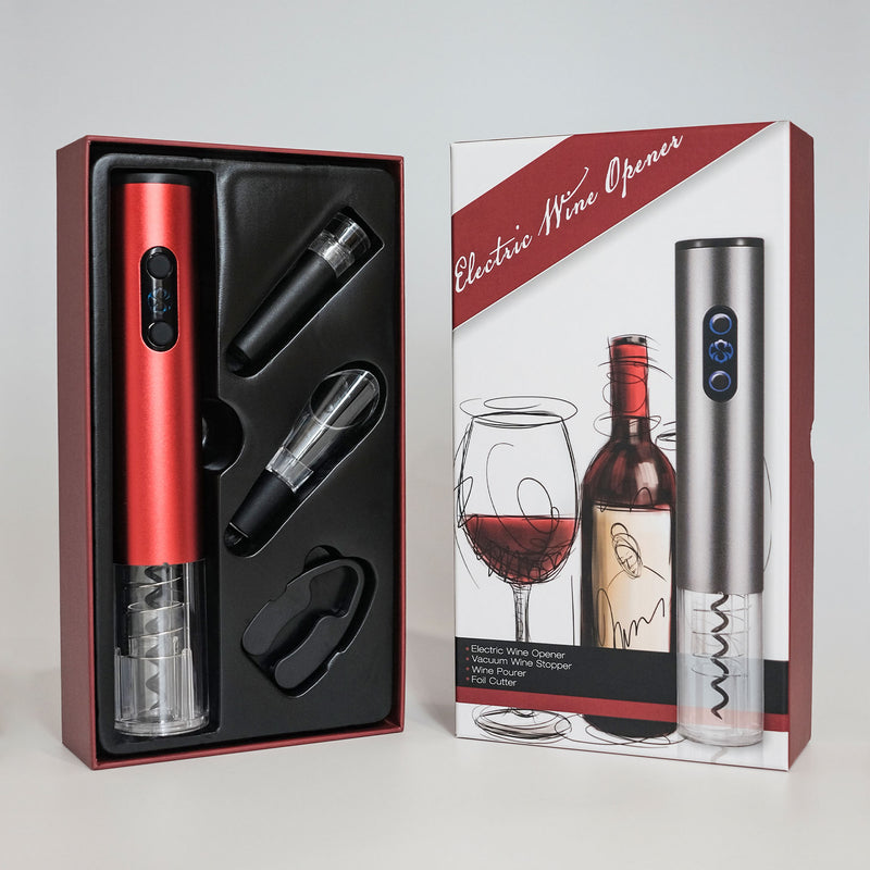 Electric Wine Opener & Accessories Set