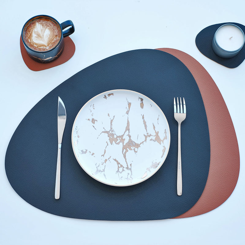 Pear-shaped Placemat and Coaster Set